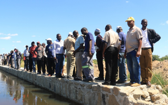 One of the dams constructed by Caritas Chinhoyi in Hurungwe