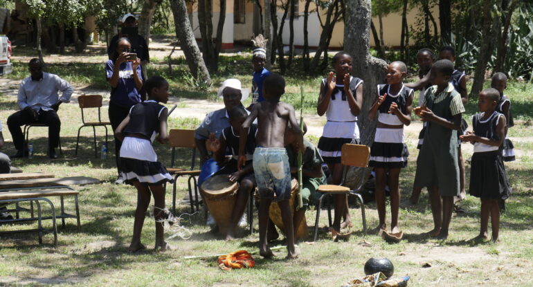 St Boniface students performing traditional dances during the 2024 World Water Day Celebrations held by Caritas Chinhyoi in collaboration with Catholic Relief Services