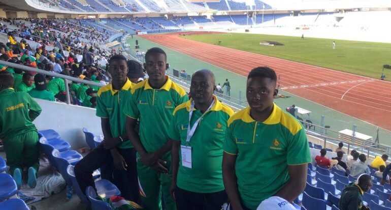 Part of Team Zim Kutama Boys in Ndola Zambia Africa Junior Championship in 2023
