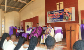 One of the several masses held at the school by Fr. Chirenje and Fr. Chambara.